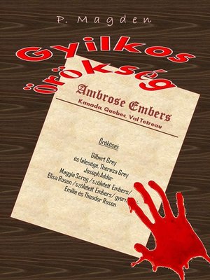 cover image of Gyilkos örökség